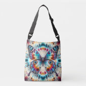 tye dye butterfly  crossbody tas (Voorkant)