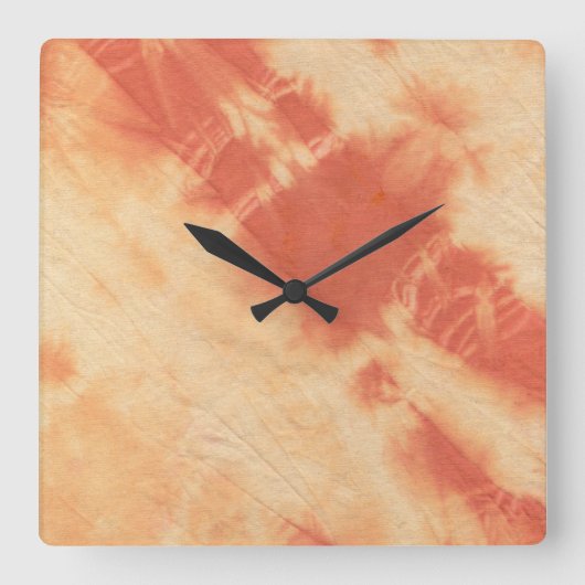 Tye Dye Composition #10 van Michael Moffa Vierkante Klok (Voorkant)
