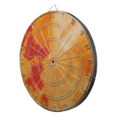 Tye Dye Composition #12 door Michael Moffa Dartbord (Voorkant Rechts)