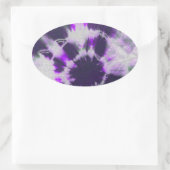 Tye Dye Composition #1 door Michael Moffa Ovale Sticker (Tas)