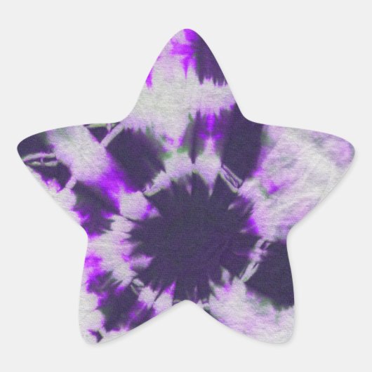 Tye Dye Composition #1 door Michael Moffa Ster Sticker (Voorkant)