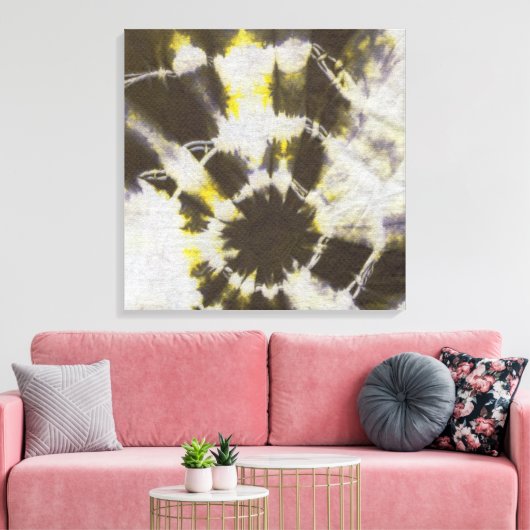 Tye Dye Composition #2 van Michael Moffa Canvas Afdruk (Insitu (Woonkamer))