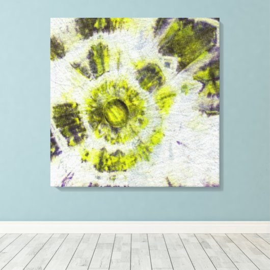 Tye Dye Composition #3 door Michael Moffa Canvas Afdruk (Insitu (Houten vloer))