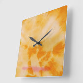 Tye Dye Composition #4 door Michael Moffa Vierkante Klok (Hoek)