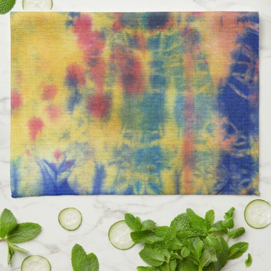 Tye Dye Composition #5 door Michael Moffa Theedoek (Gevouwen)