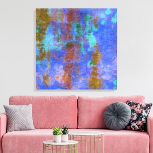 Tye Dye Composition #9 van Michael Moffa Canvas Afdruk (Insitu (Woonkamer))