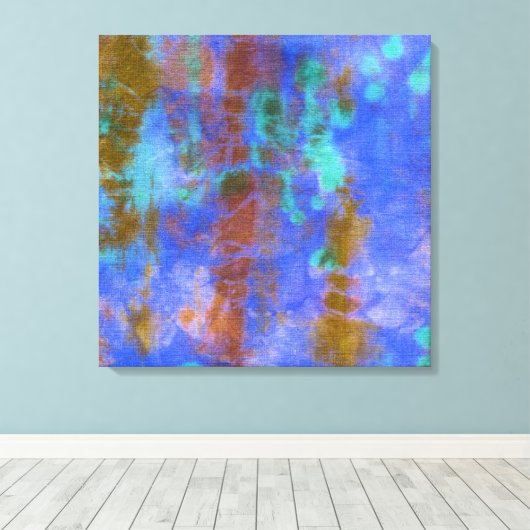 Tye Dye Composition #9 van Michael Moffa Canvas Afdruk (Insitu (Houten vloer))