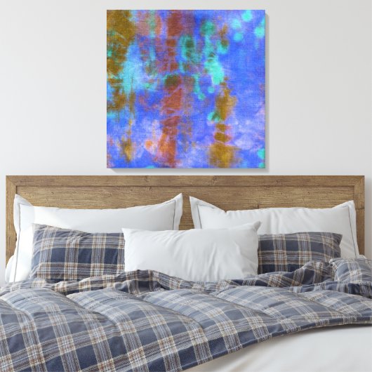 Tye Dye Composition #9 van Michael Moffa Canvas Afdruk (Insitu (Slaapkamer))