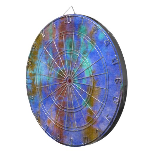 Tye Dye Composition #9 van Michael Moffa Dartbord (Voorkant Rechts)