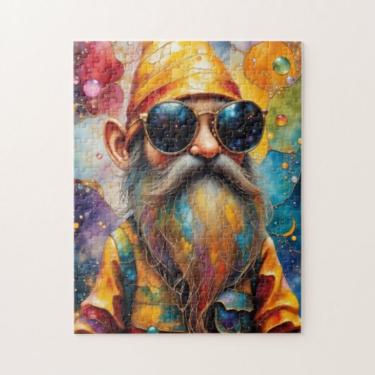 Tye Dye Cool Gnome Legpuzzel (Verticaal)