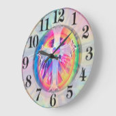 Tye Dye Cross met hart in het midden Grote Klok (Hoek)