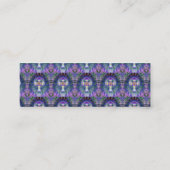 Tye Dye Cross met hartcentrum in Paars blauw Mini Visitekaartje (Achterkant)