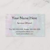 Tye Dye Cross-roze kleuren Visitekaartje (Achterkant)