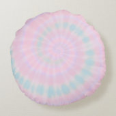 Tye-Dye Eenhoorn Coquette Strik Rond Kussen (Achterkant)