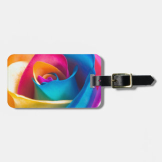Tye Dye enkele roos Bagagelabel