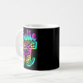 Tye Dye Grappige Moppie 3,14 Pi Nummer Symbool Wis Koffiemok (Voorkant links)