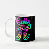 Tye Dye Grappige Moppie 3,14 Pi Nummer Symbool Wis Koffiemok (Links)