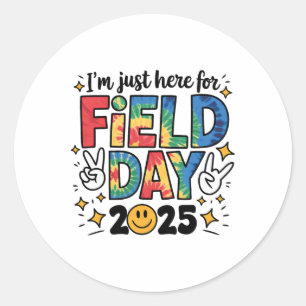 Tye-dye is hier alleen voor Field Day 2025 Vredest Ronde Sticker