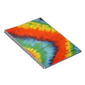 Tye Dye kijk Achtergrond, op maat Notitieboek (Rechterzijde)
