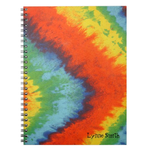Tye Dye kijk Achtergrond, op maat Notitieboek (Voorkant)