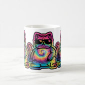 Tye-Dye Koele Kat Koffiemok (Center)