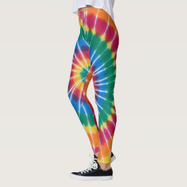 Tye-dye, levendig gekleurde, leggings