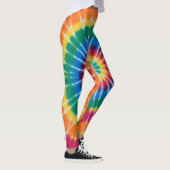 Tye-dye, levendig gekleurde, leggings (Rechts)