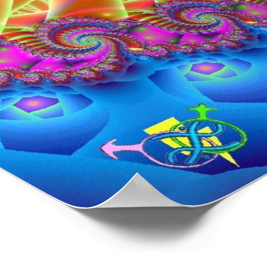 Tye Dye Lischous. Poster (Hoek)