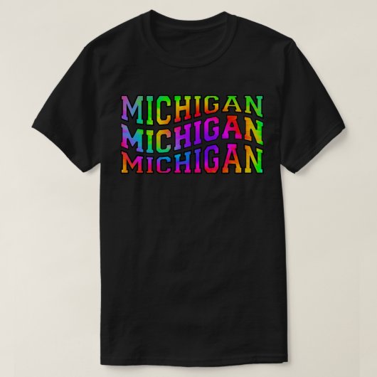 Tye Dye Michigan1 T-shirt (Design voorkant)