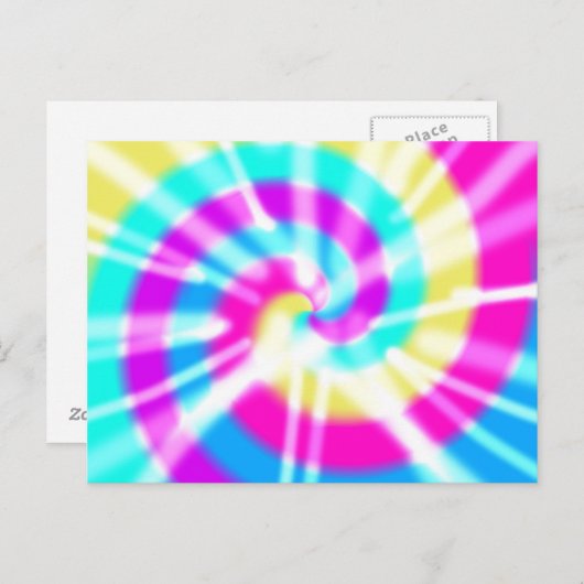 Tye Dye Pattern Briefkaart (Voorkant / Achterkant)