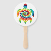 Tye-Dye Schildpad Handwaaier (Voorkant)