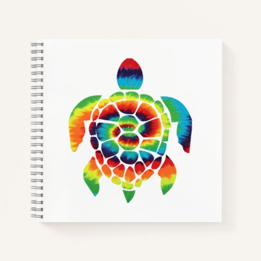 Tye-Dye Schildpad Notitieboek (Voorkant)