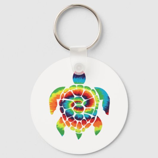 Tye-Dye Schildpad Sleutelhanger (Voorkant)