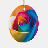 Tye Dye Single roos Keramisch Ornament (Rechts)