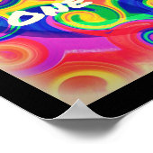 Tye Dye Swirl Poster (Hoek)