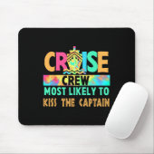 Tye-Dye Vakantie Cruise Bemanning Het Grootste Kan Muismat (Met muis)