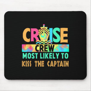 Tye-Dye Vakantie Cruise Bemanning Het Grootste Kan Muismat