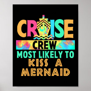Tye-Dye Vakantie Cruise Bemanning Het Meest Waarsc Poster