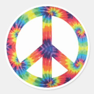 TYE DYE VREDE STICKERS