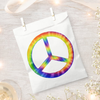 Tye-Dye Vredessymbool Bedankzakje