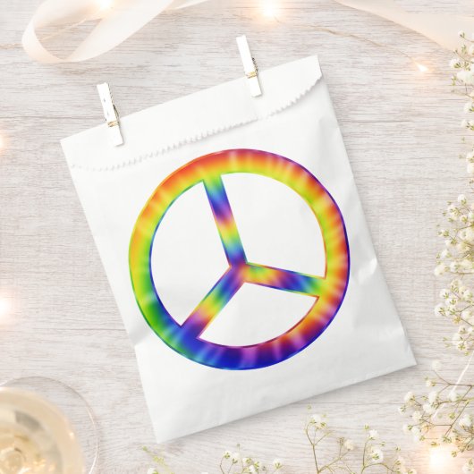 Tye-Dye Vredessymbool Bedankzakje (Geknipt)