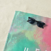 Tye-Dye Watermeloen Zomer Strandlaken (In situ)