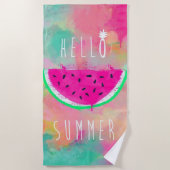 Tye-Dye Watermeloen Zomer Strandlaken (Voorkant)