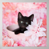 Tye Pink Floral Poster (Voorkant)