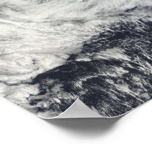 Tyfoon Chaba over de Ryukyu-eilanden, Japan Poster (Hoek)