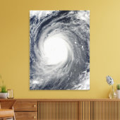 Tyfoon Choi-wan ten zuiden van Japan, Stille Oceaa Canvas Afdruk (Insitu (Woonkamer))