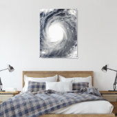 Tyfoon Choi-wan ten zuiden van Japan, Stille Oceaa Canvas Afdruk (Insitu (Slaapkamer))
