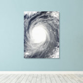 Tyfoon Choi-wan ten zuiden van Japan, Stille Oceaa Canvas Afdruk (Insitu (Houten vloer))