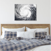 Tyfoon Faxai in de westerne Stille Oceaan Canvas Afdruk (Insitu (Slaapkamer))