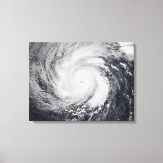 Tyfoon Faxai in de westerne Stille Oceaan Canvas Afdruk (Voorkant)